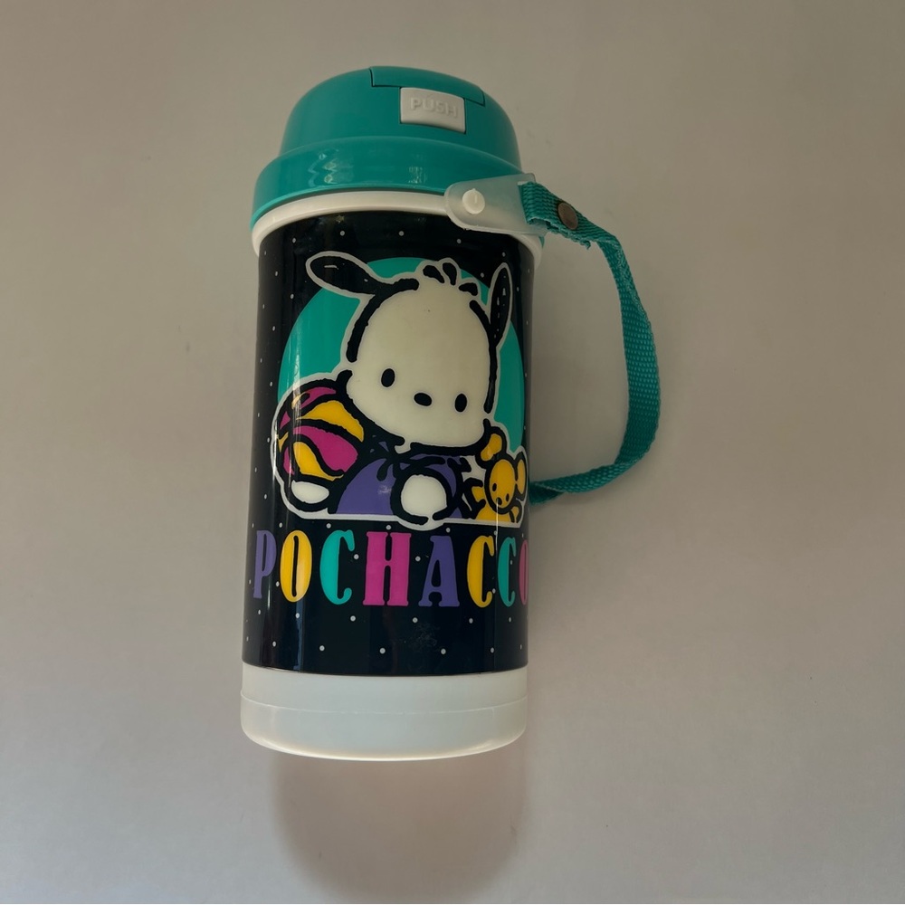 Rare Vintage Pochacco Sanrio Water Bottle 1995 Authentic Retro Kawaii Y2K